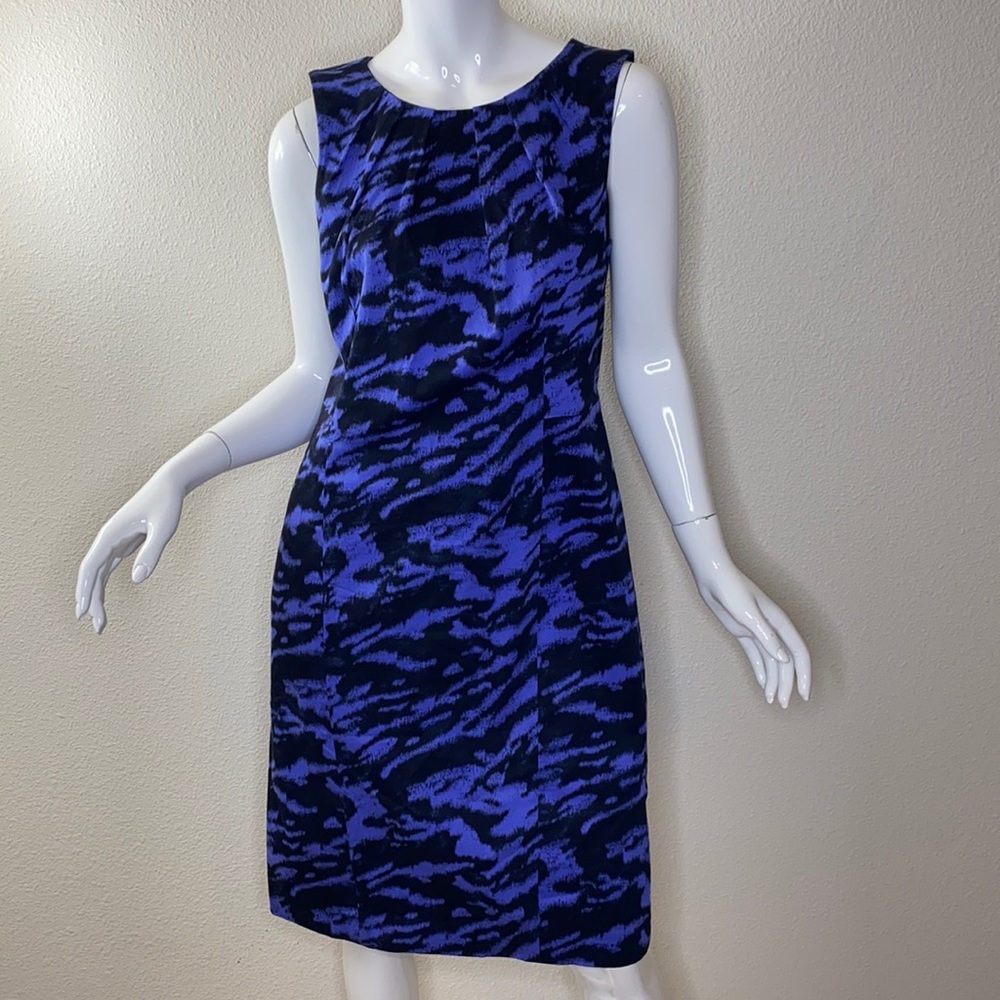 Michael Kors Shift Dress, Purple & Black, Sz 10